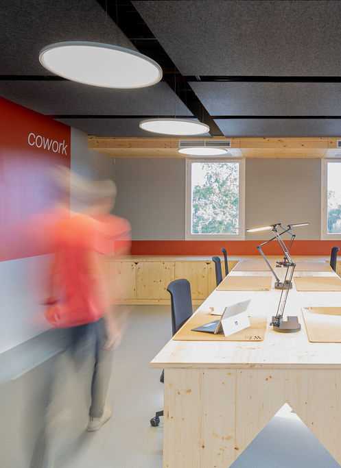 Circulation dans un coworking space