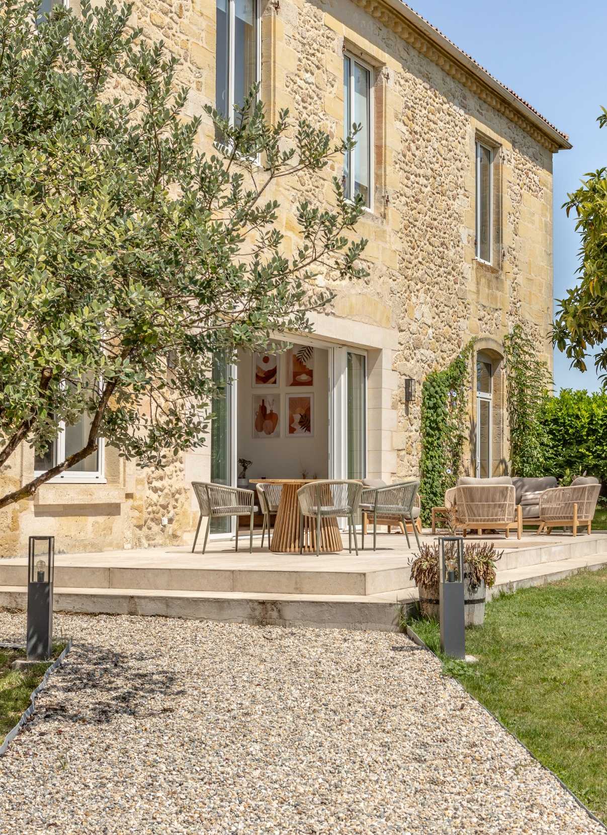 Maison ancienne rénovée par un architecte en Gironde